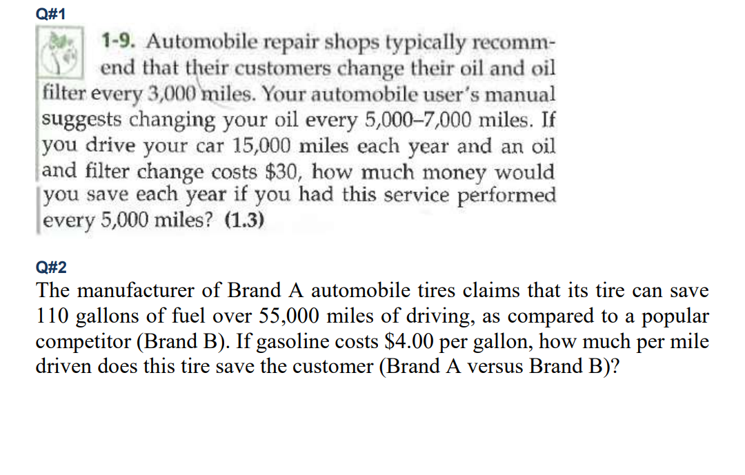 Solved 19. Automobile repair shops typically that