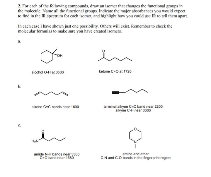 Solved 2. For each of the following compounds, draw an | Chegg.com