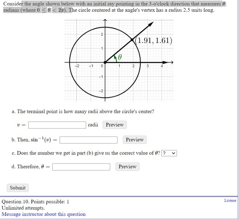 Solved Consider the angle shown below with an initial ray | Chegg.com