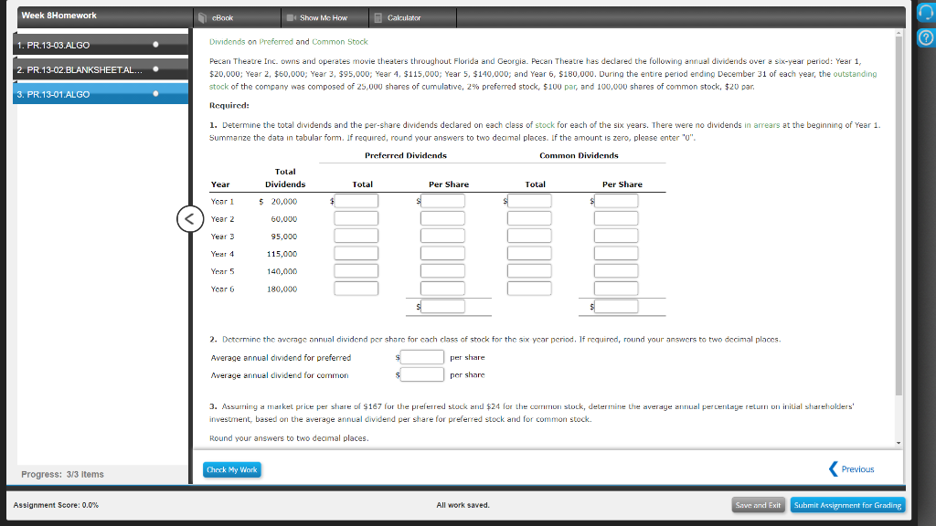 Solved Week 8Homework cBook Show Me How Calculator 1. | Chegg.com