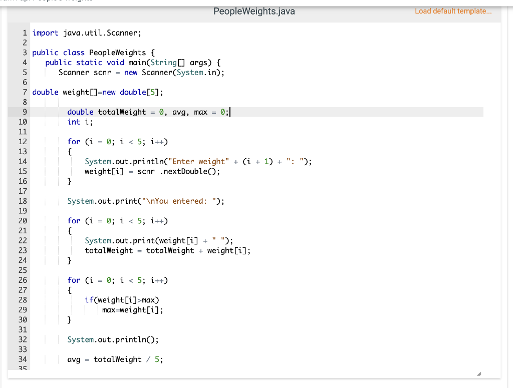 Solved (1) Prompt the user to enter five numbers, being five | Chegg.com