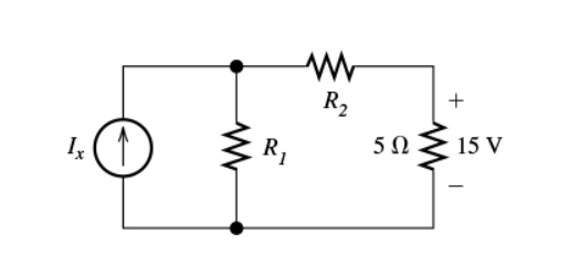 Solved Determine the value of Ix in the circuit. R1 and R2 | Chegg.com