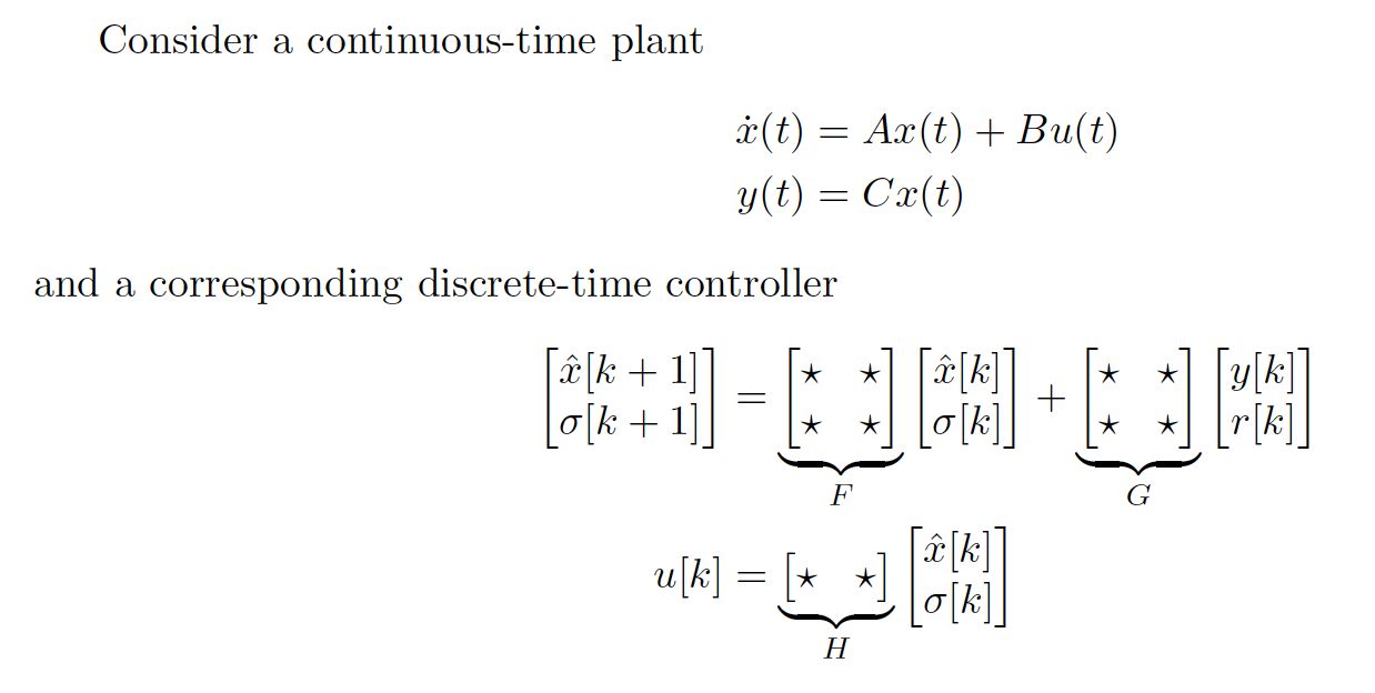 Consider A Continuous Time Plant I T Ax T Bu Chegg Com