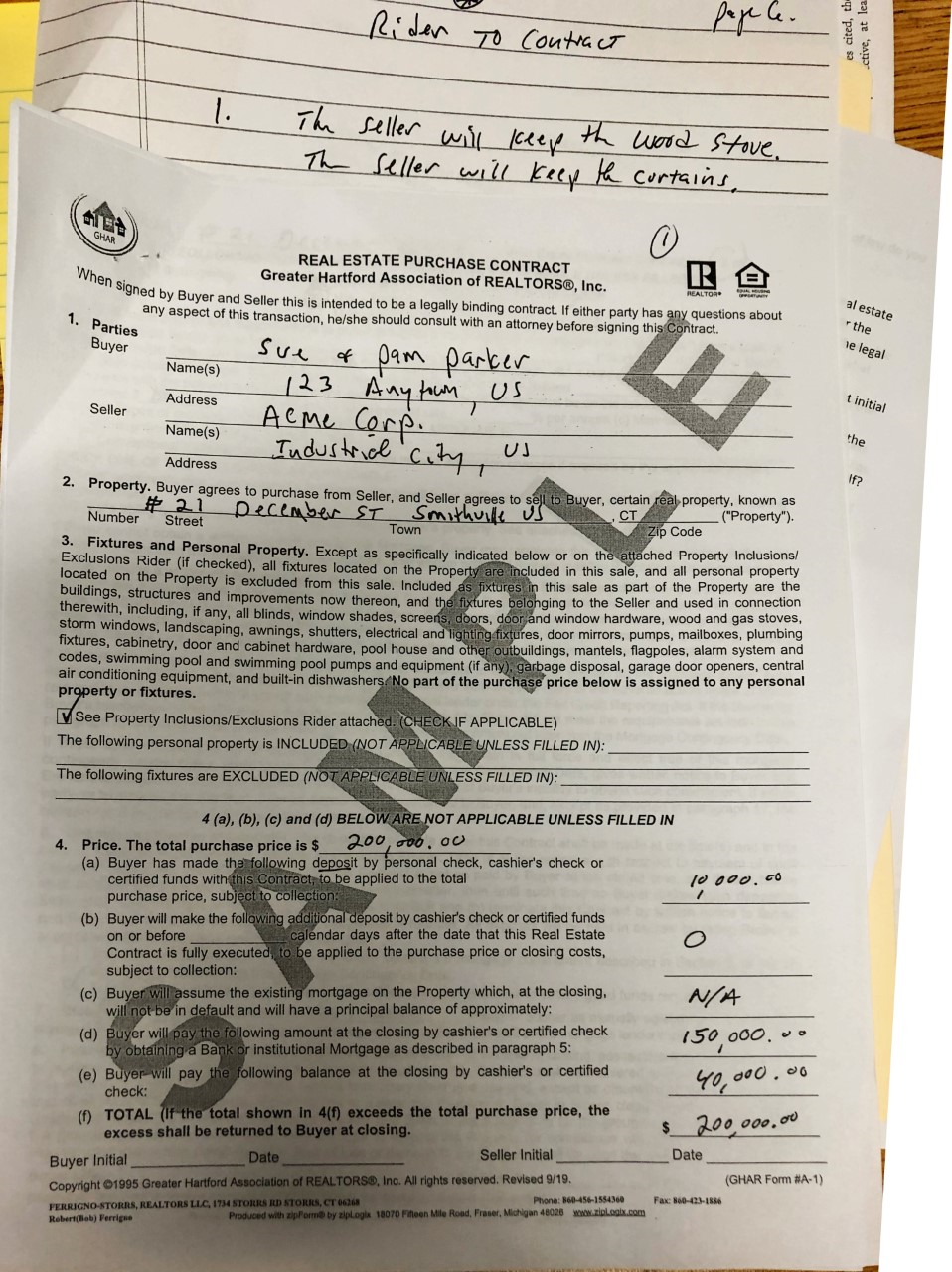 BUSINESS LAW This contract states in Section 4(e)