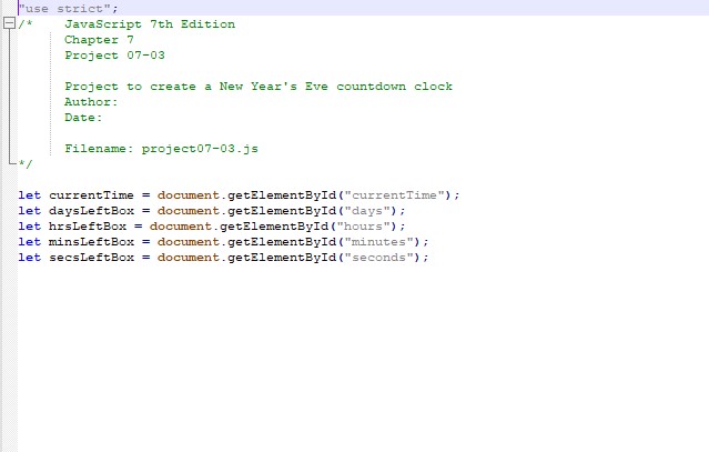 Solved Hands-on Project 7-3 Countdown to the New Year It is | Chegg.com
