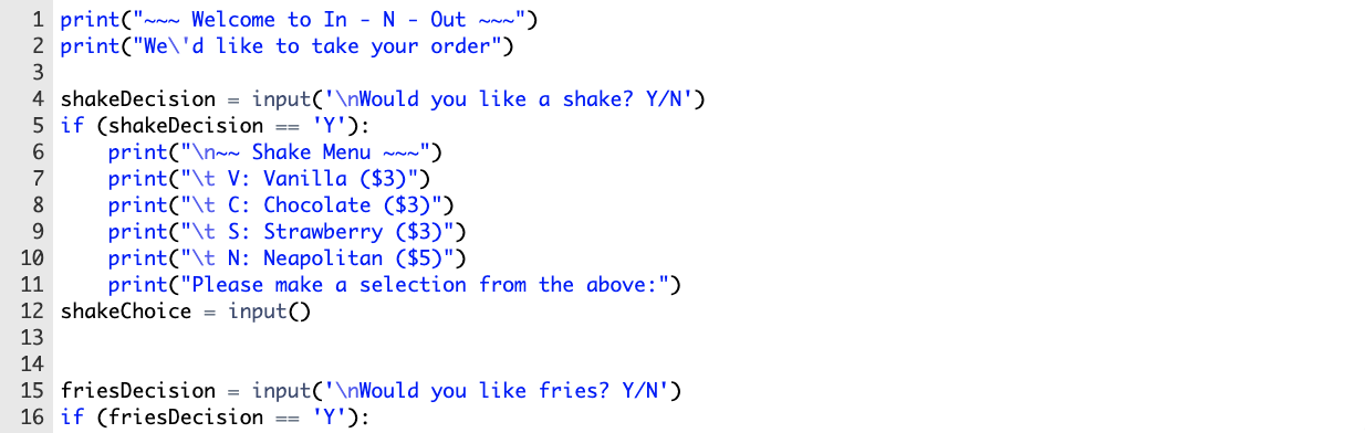 Python 3 please Design a program to manage the basic | Chegg.com