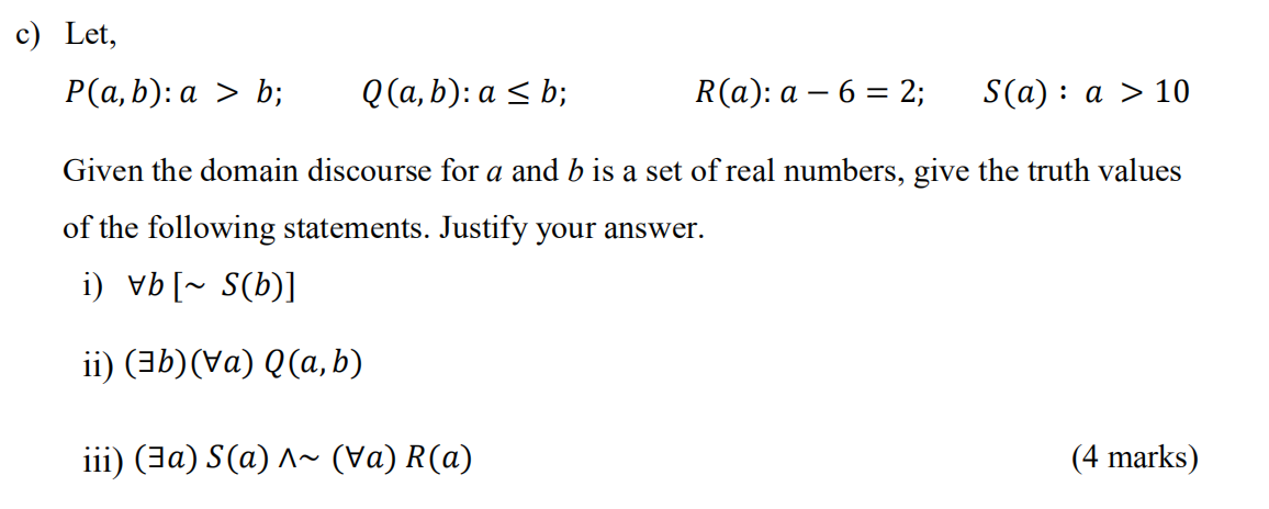Solved C Let P A B A B Q A B A B R A A 6 Chegg Com