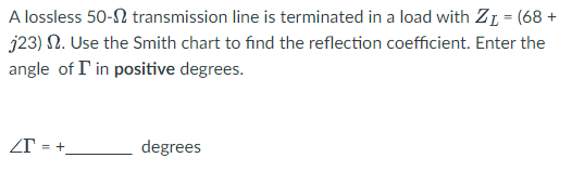 Solved A lossless 50-1 transmission line is terminated in a | Chegg.com
