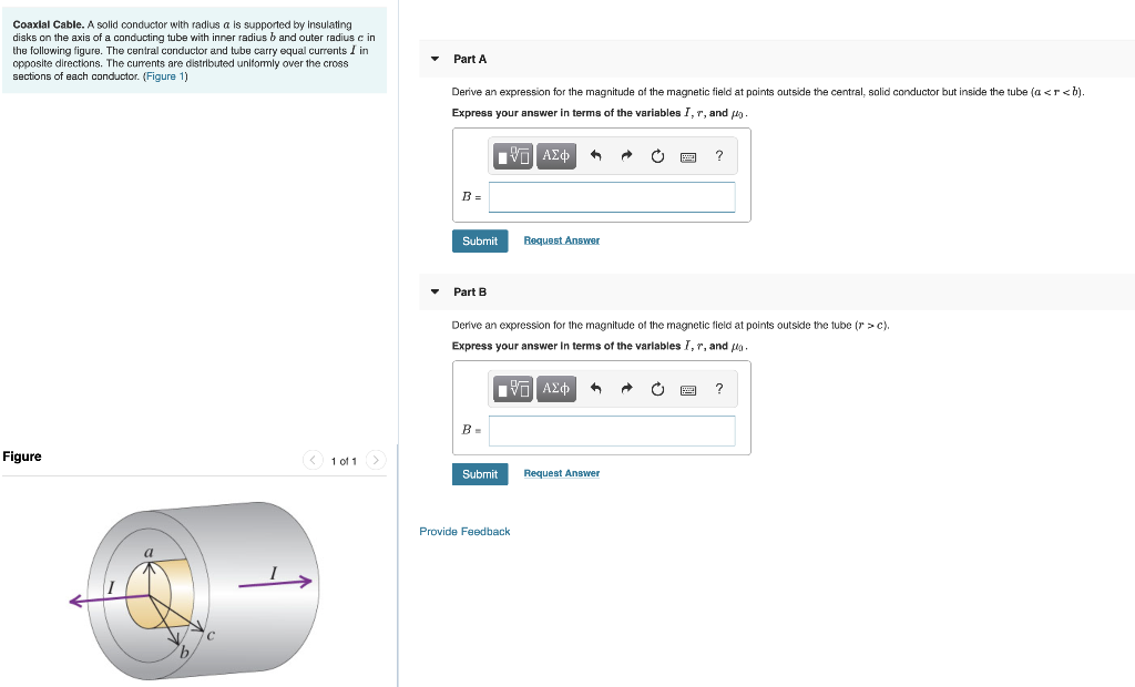 solved-coaxial-cable-a-solid-conductor-with-radius-a-is-chegg