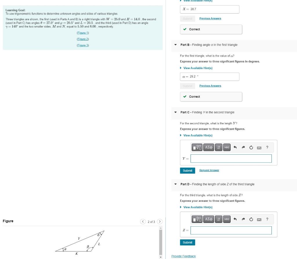 Learning Goal: To use trigonometric functions to | Chegg.com