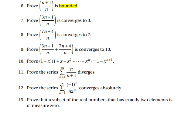 Solved N 6 Prove Is Bounded N 3n 1 7 Prove N Is Chegg Com