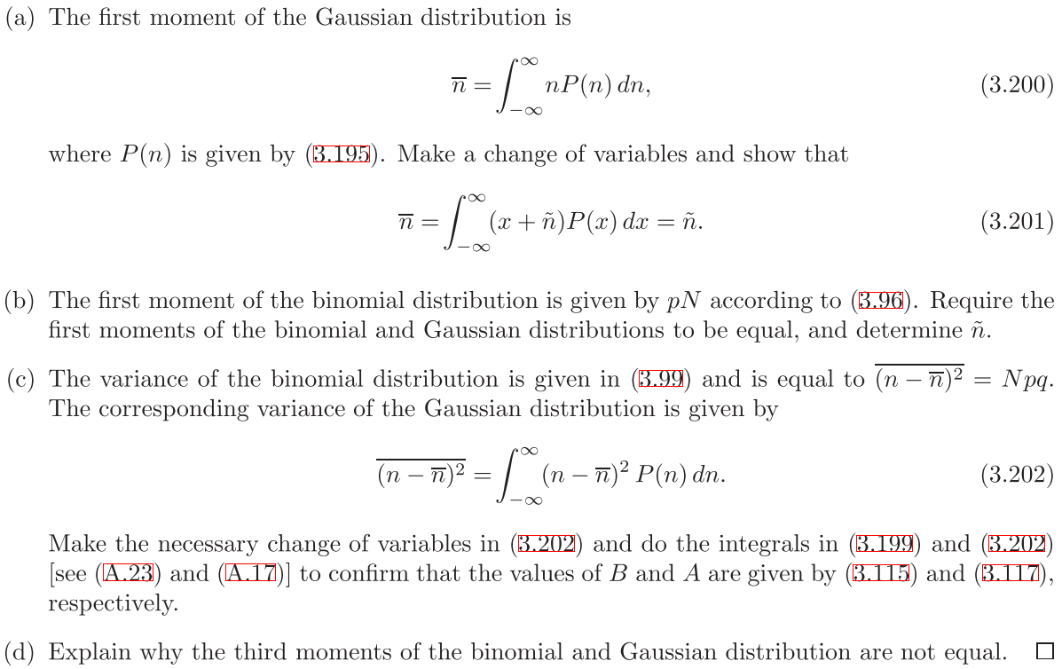 Problem 3 72 Alternative Derivation Of The Gaussi Chegg Com