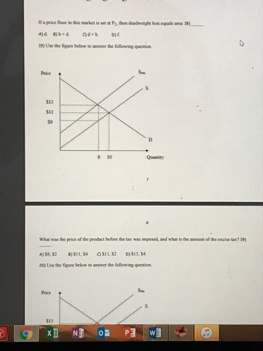 Solved Price Pa Pi QQuantity If a price floor in this market Chegg