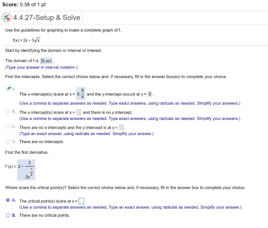 Solved Score: 0.38 of 1 pt % 4.4.27-Setup & Solve Use the | Chegg.com