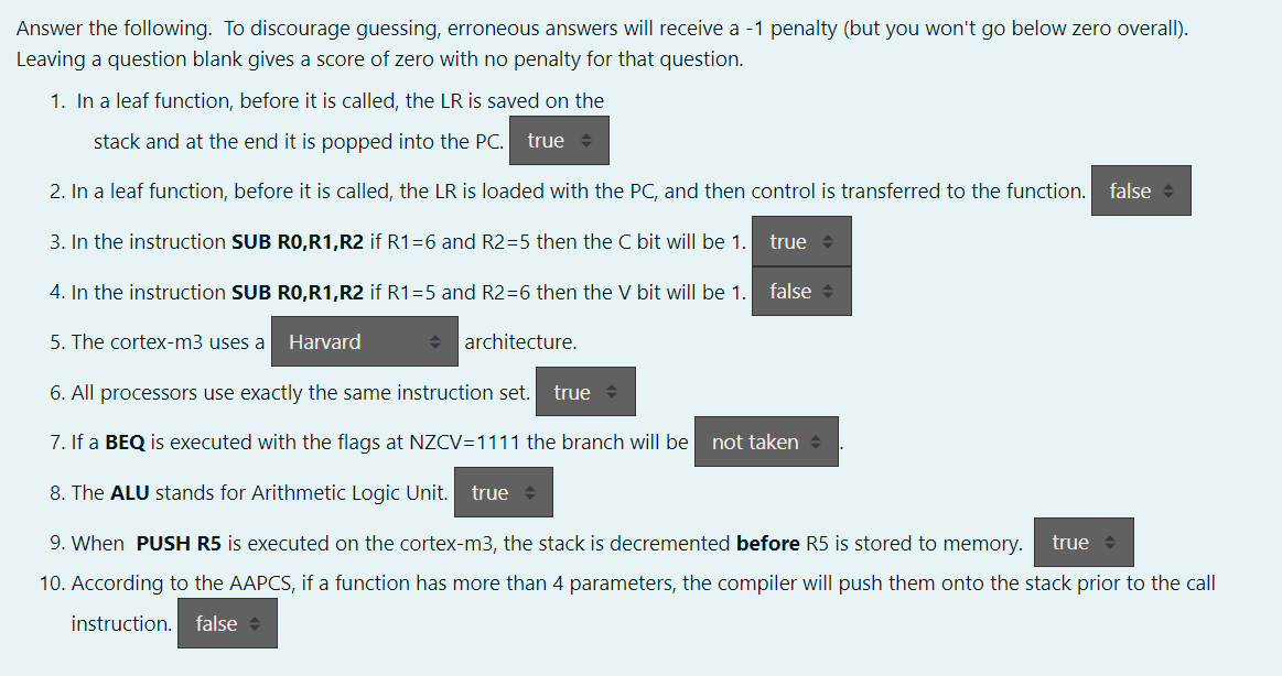 Solved Answer the following. To discourage guessing,