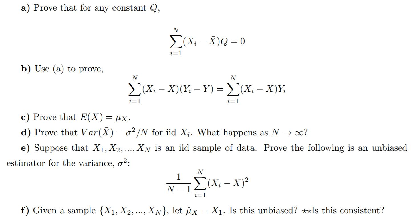 Solved A Prove That For Any Constant Q Xi X Q 0 I 1 B Use Chegg Com