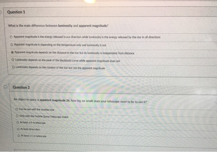 Solved Question 1 What is the main difference between | Chegg.com