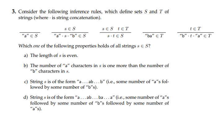 Solved 3. Consider the following inference rules, which | Chegg.com