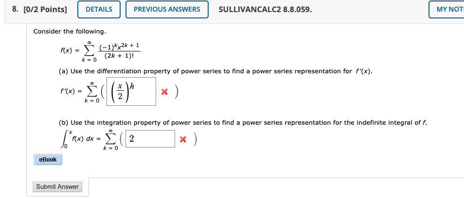 Solved A function f is defined by the power series f(x) = { | Chegg.com