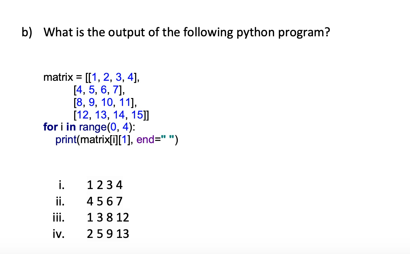 Solved 7 10 Points Pick The Right Choice For The Chegg Com