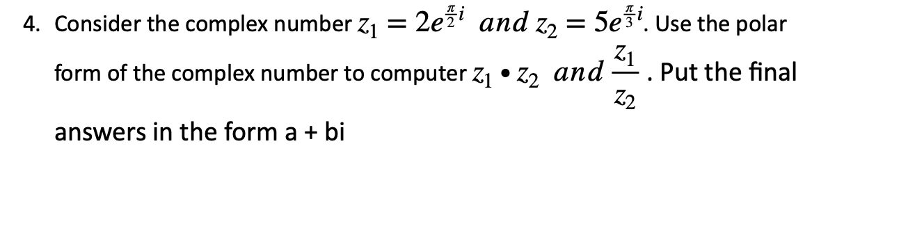 consider the complex number z 2 2i