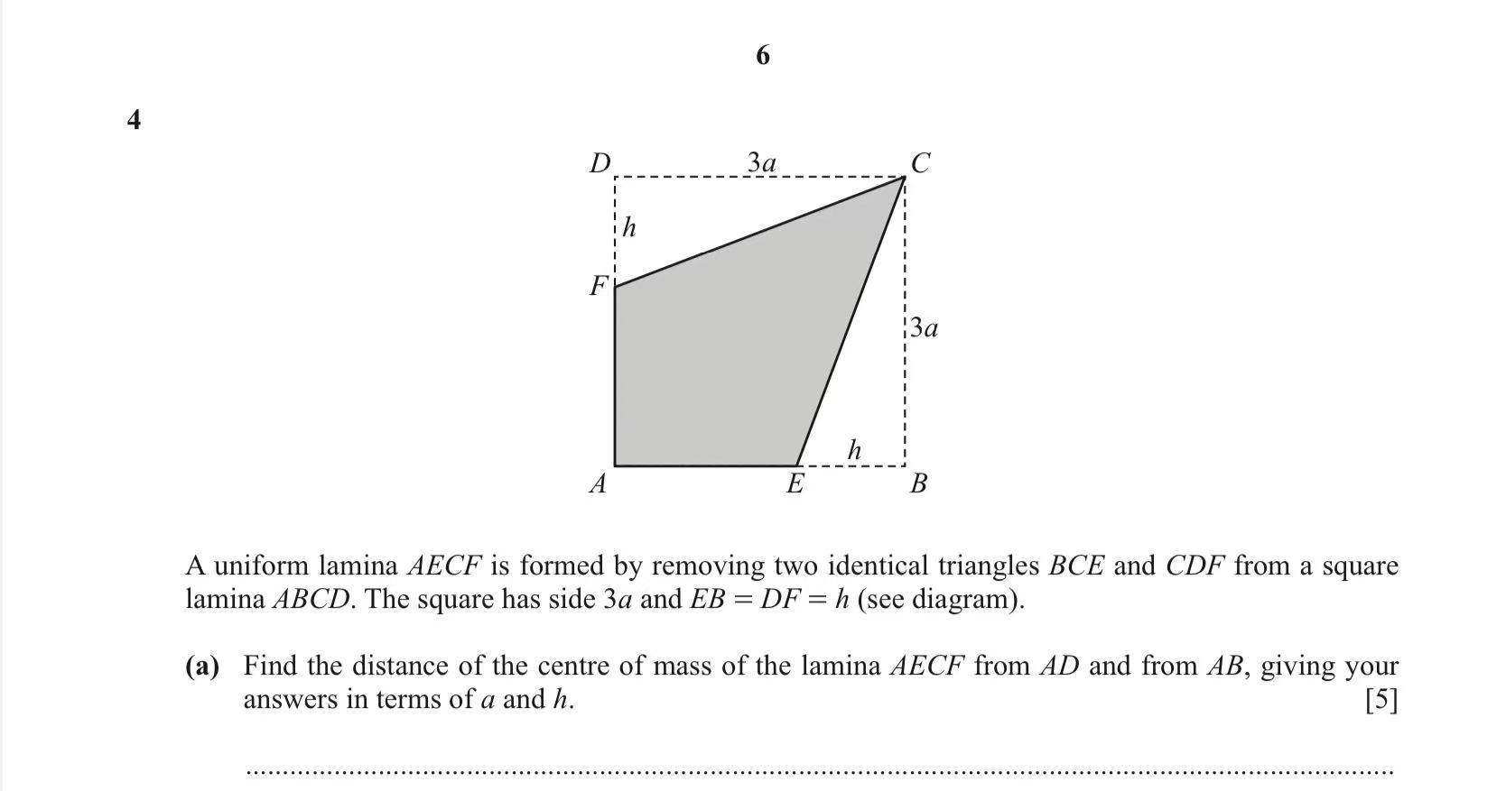 Solved 5 3 . A light elastic string has natural length a and | Chegg.com