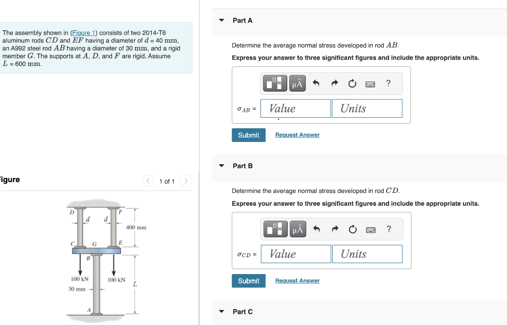 Solved The Assembly Shown In (Figure 1) Consists Of Two | Chegg.com