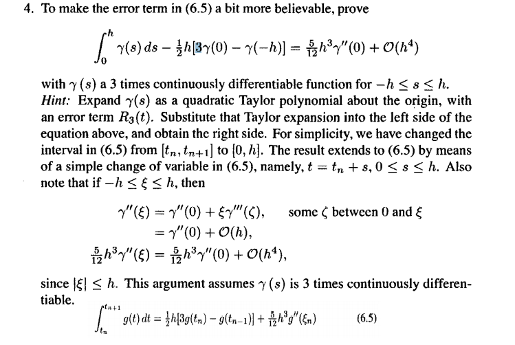 4. To make the error term in (6.5) a bit more | Chegg.com