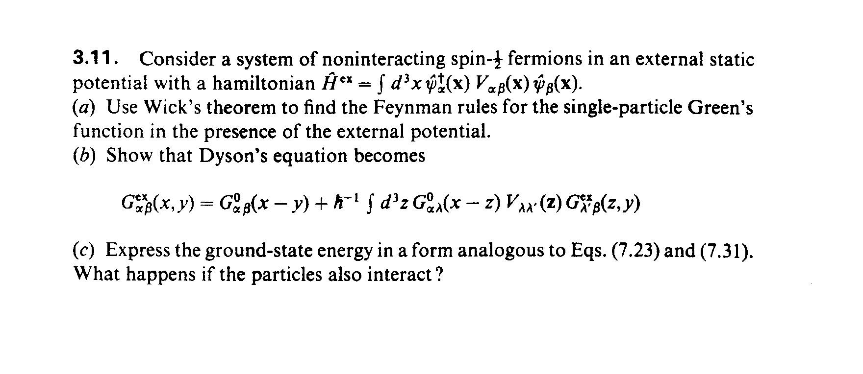 3 11 Consider A System Of Noninteracting Spin 1 F Chegg Com