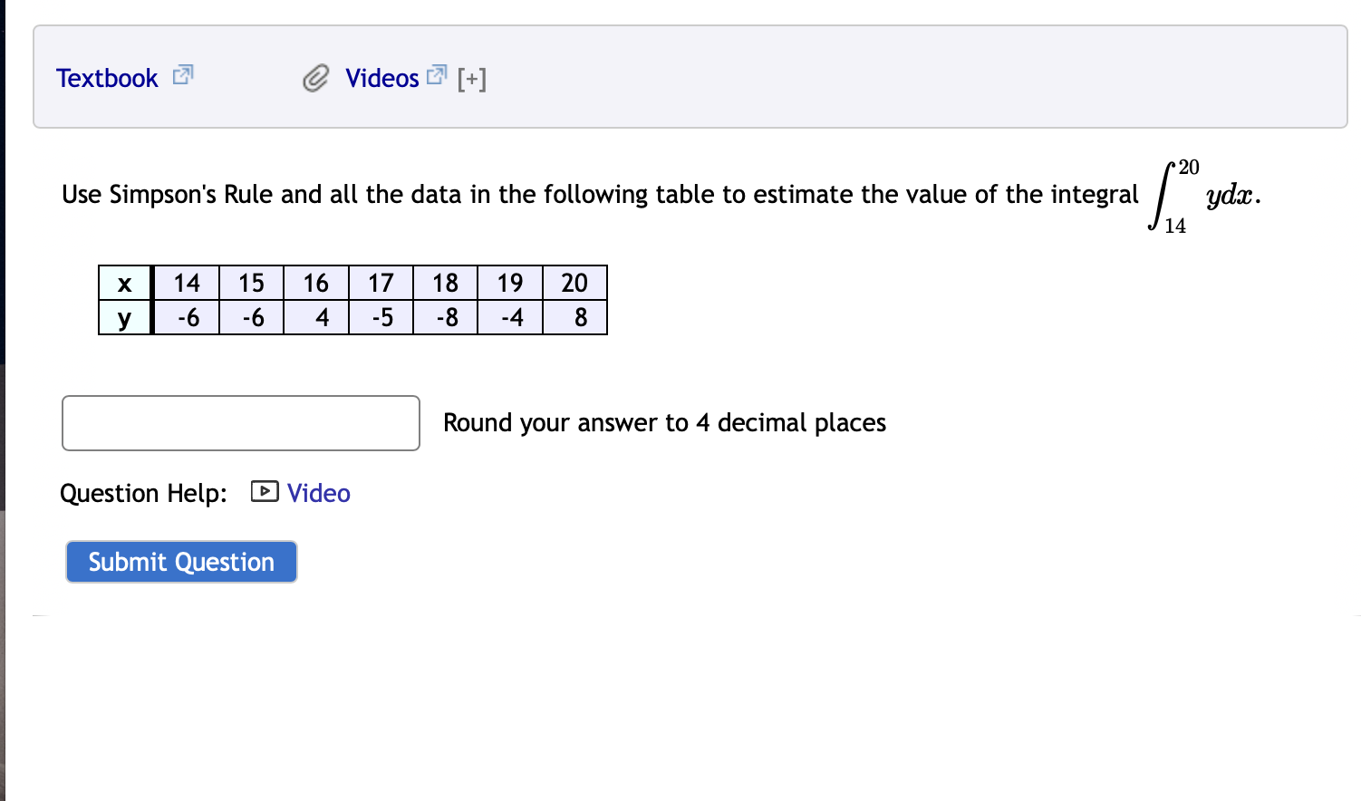 Solved Use Simpson's Rule and all the data in the following | Chegg.com