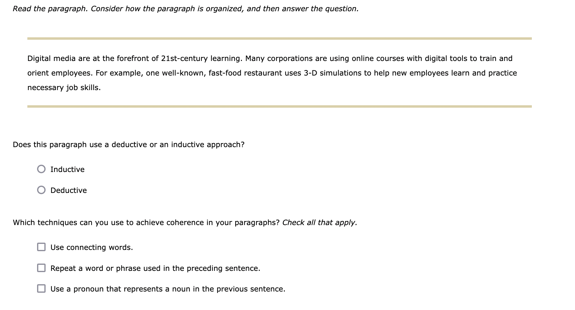 2. Effective Introductions, Coherent Paragraphs, And | Chegg.com