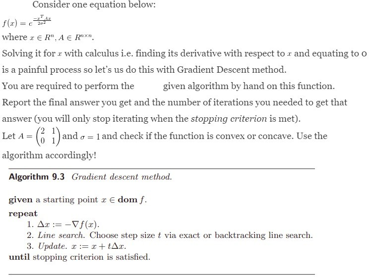 Solved Consider one equation below: f(x) = ** where r ER", A | Chegg.com