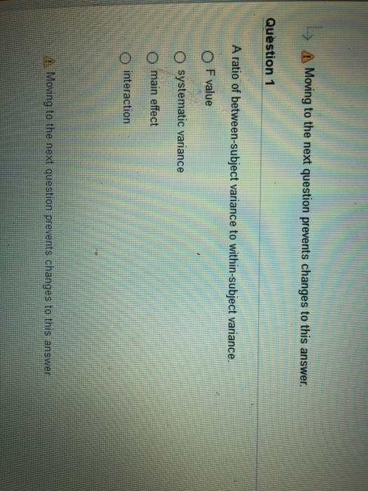 Solved A ratio of between-subject variance to within-subject | Chegg.com