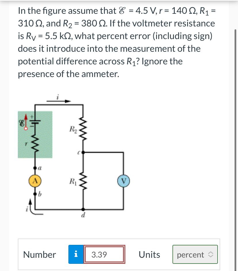 Solved In ﻿the figure assume that E=4.5V,r=140Ω,R1=310Ω,