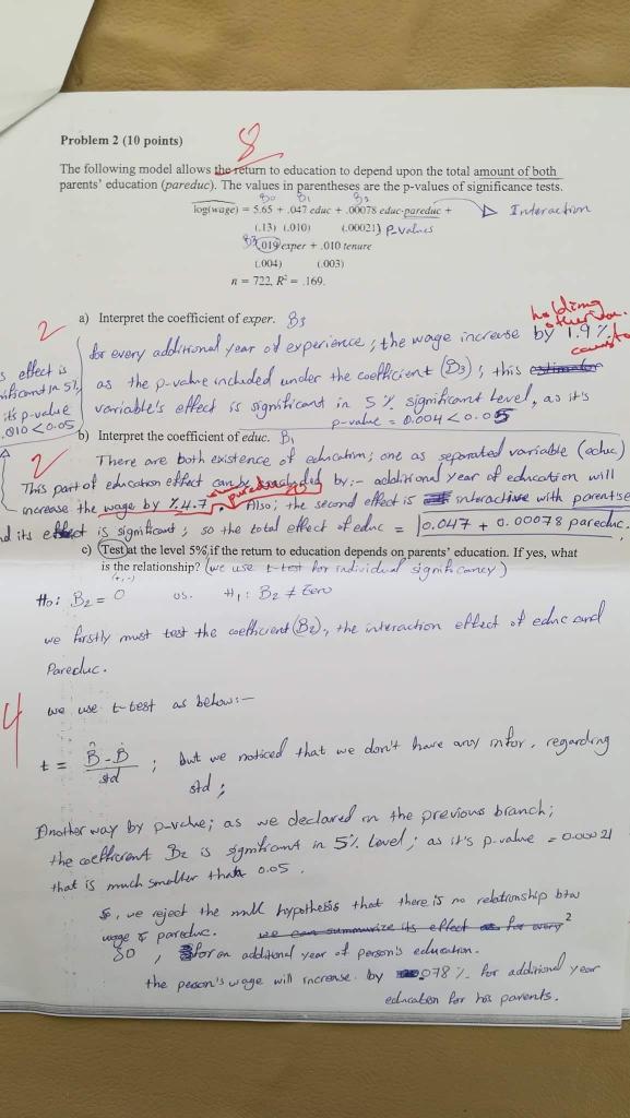 Solved Problem 2 (10 points) 요 The following model allows | Chegg.com