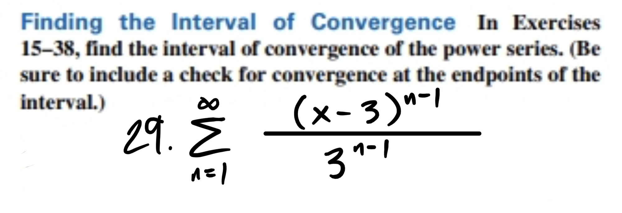 Solved Finding The Interval Of Convergence In | Chegg.com