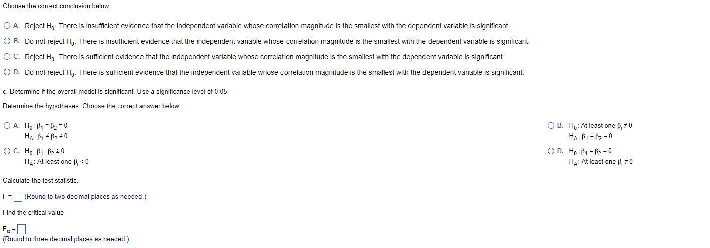 Solved Use the data set below to answer the following | Chegg.com