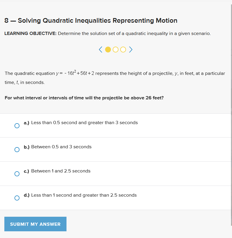 quadratic inequalities assignment quizlet edgenuity