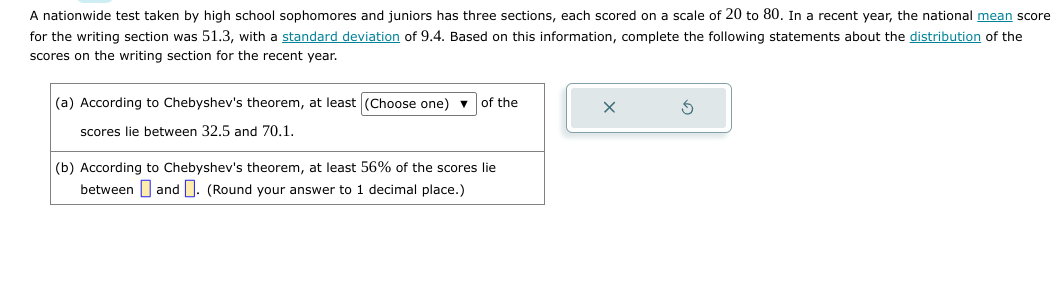 Solved A nationwide test taken by high school sophomores and | Chegg.com