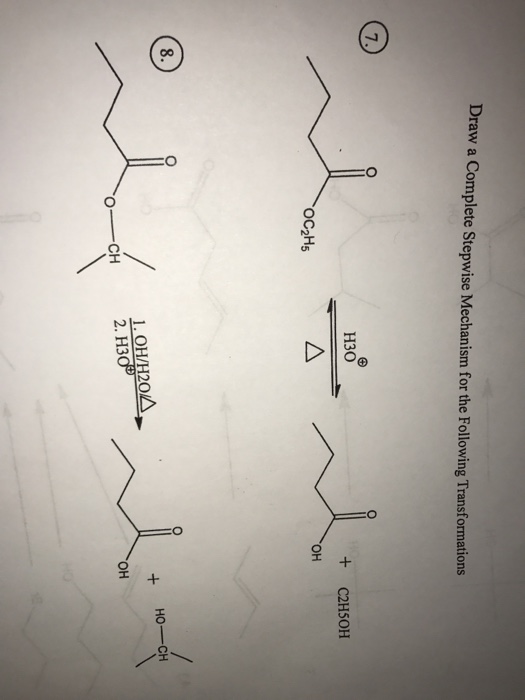 Solved Draw a Complete Stepwise Mechanism for the Following