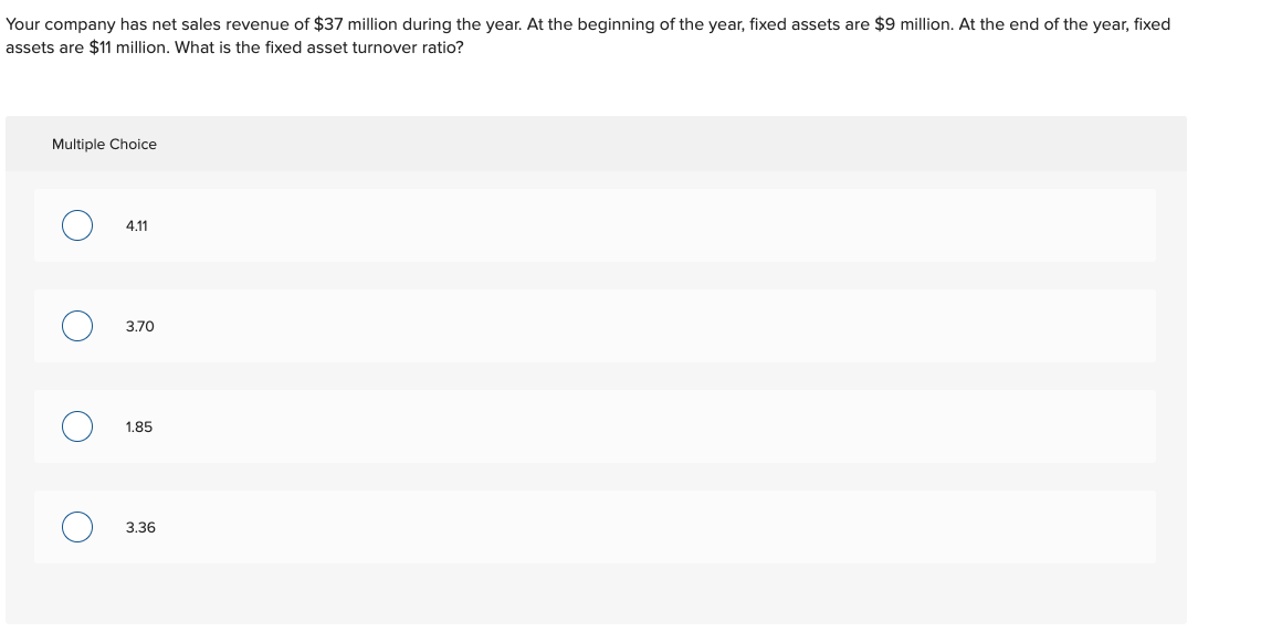 Solved Your company has net sales revenue of $37 million | Chegg.com