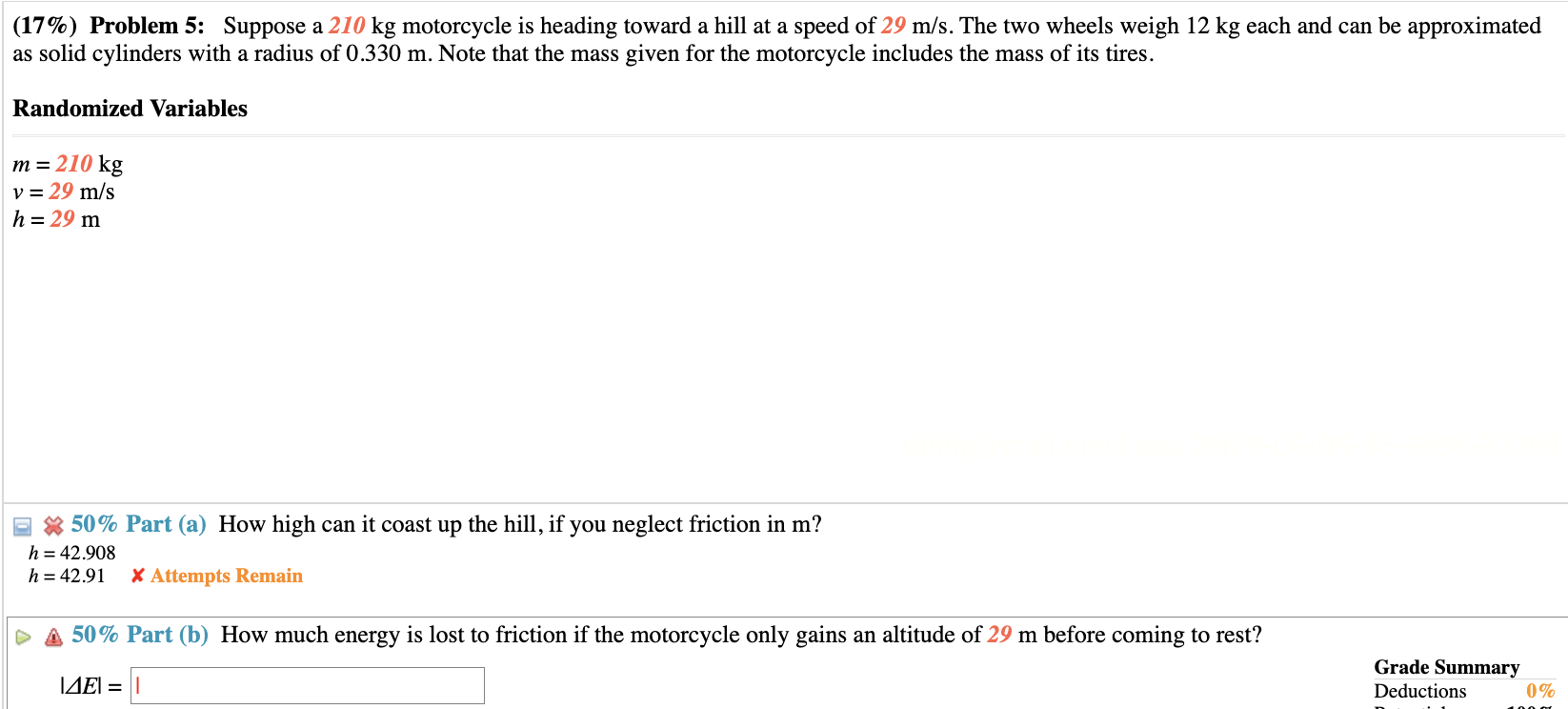 Solved PART A AND B PLEASE!!! (17%) Problem 5: | Chegg.com