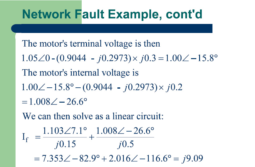 Solved Network Fault Example For the following network | Chegg.com