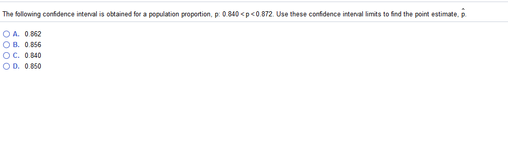Solved The following confidence interval is obtained for a | Chegg.com