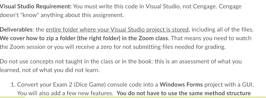 Solved CODE for assignment: using System; | Chegg.com