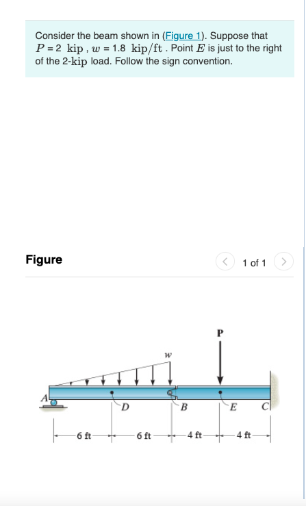 Solved 1. Determine the normal force at a section passing | Chegg.com