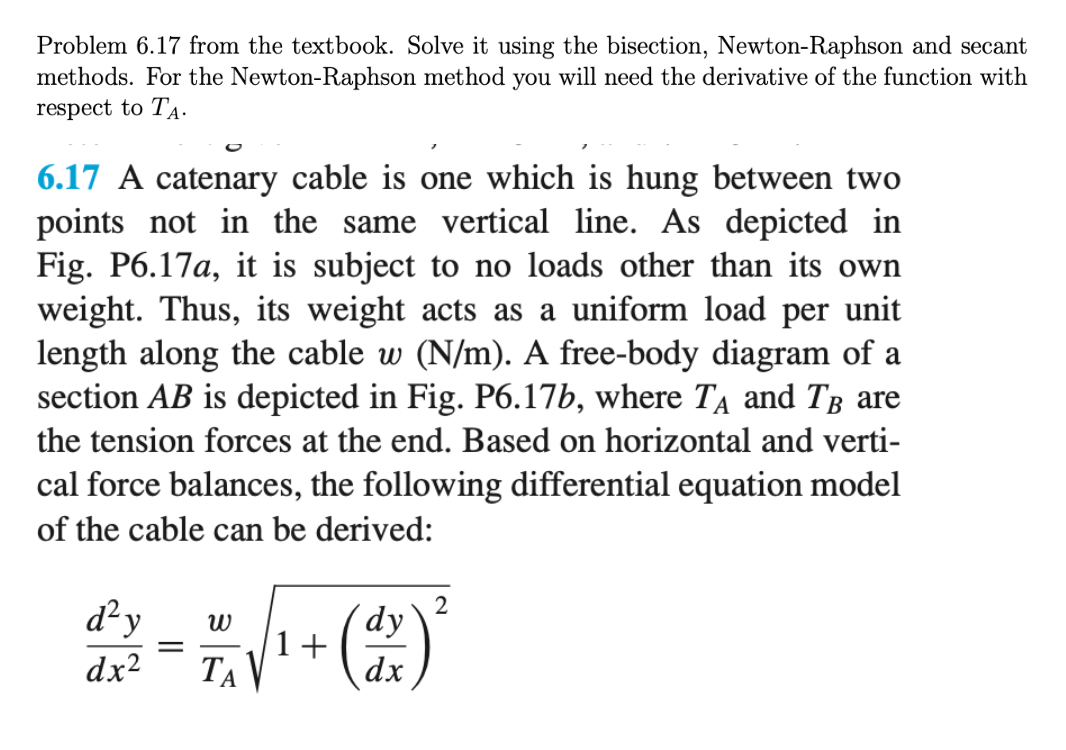 Solved Problem 6.17 from the textbook. Solve it using the | Chegg.com
