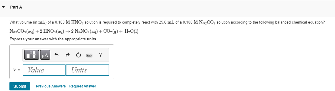 What volume (in \( \mathrm{mL} \) ) of a \( 0.100 \mathrm{M} \mathrm{HNO}_{3} \) solution is required to completely react wit