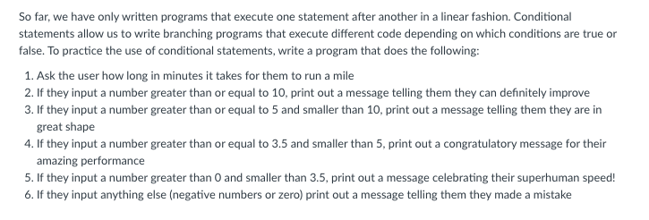 Solved So far, we have only written programs that execute | Chegg.com