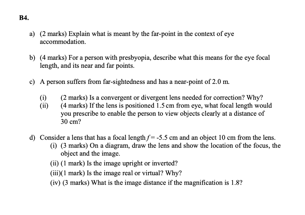 Solved B4. a 2 marks Explain what is meant by the Chegg